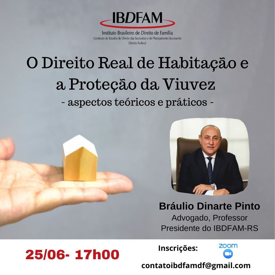 Braulio Pinto participa de Live promovida pelo IBDFAM/DF