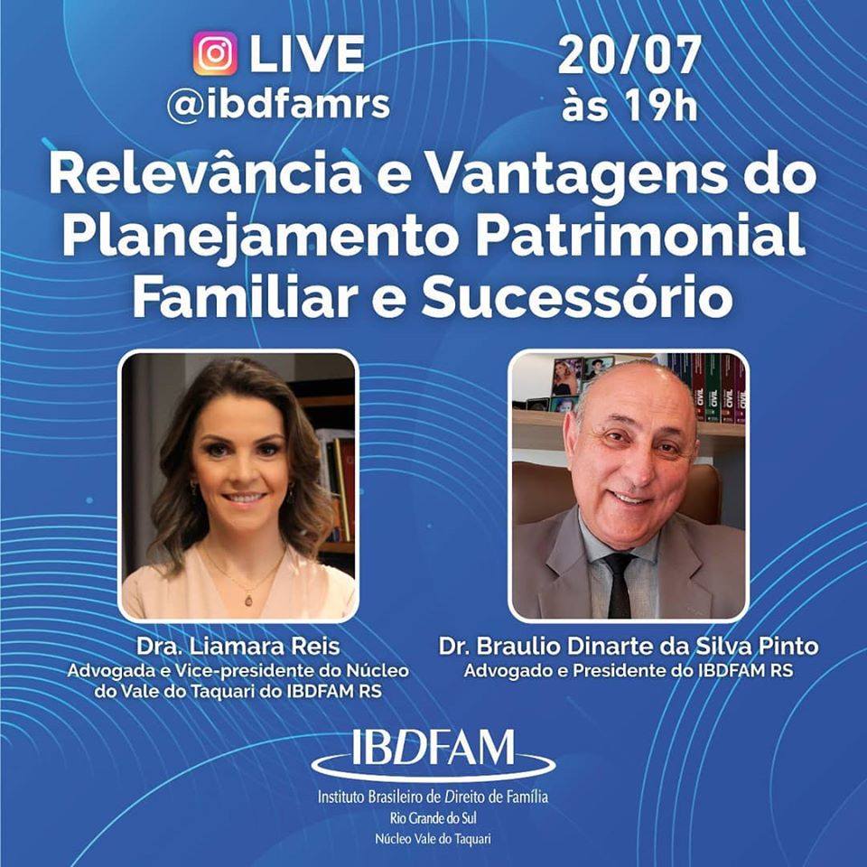 Braulio Pinto participa de Live sobre planejamento sucessÃ³rio