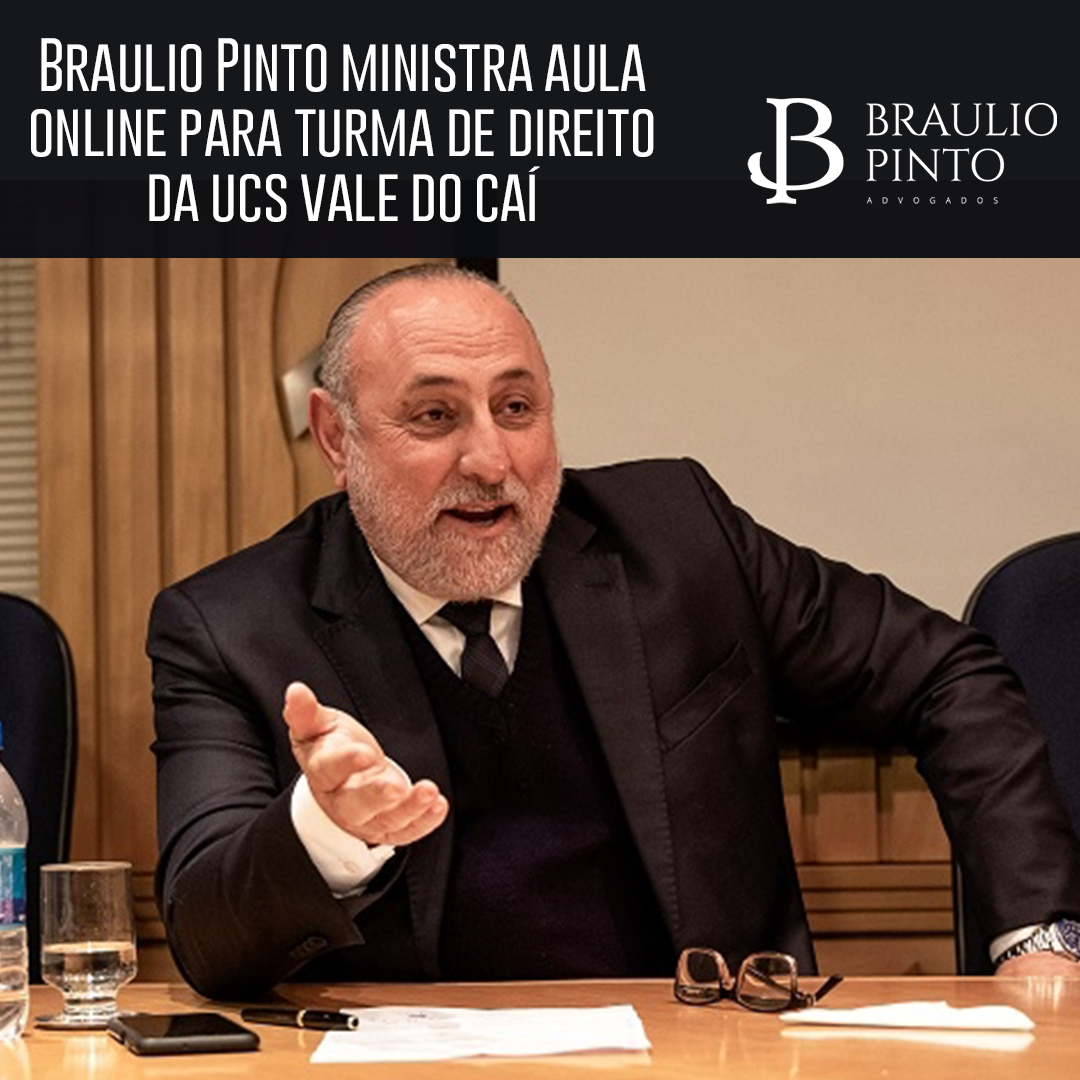 Braulio Pinto ministra aula online na UCS Vale do CaÃ­