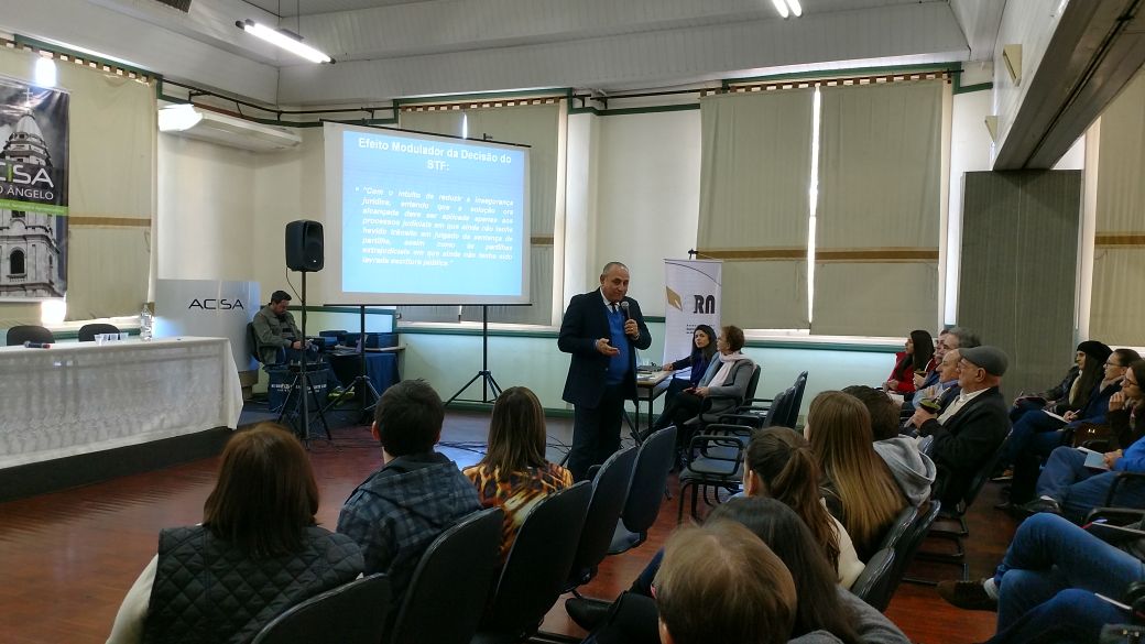 Em Santo Ã‚ngelo, advogado Braulio Pinto palestra sobre sucessÃµes